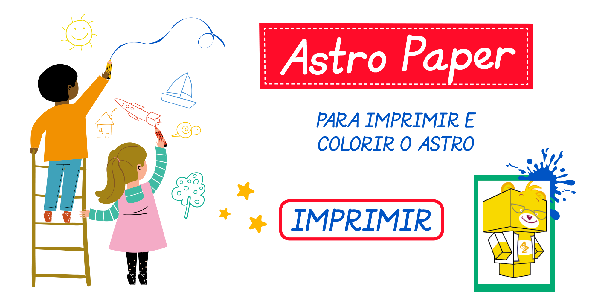 Astro Paper Para Colorir